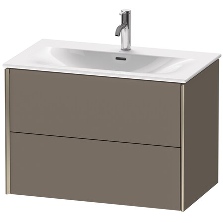 Duravit Xviu Wall-Mounted Vanity Unit Flannel Gray Satin Matt XV41340B190